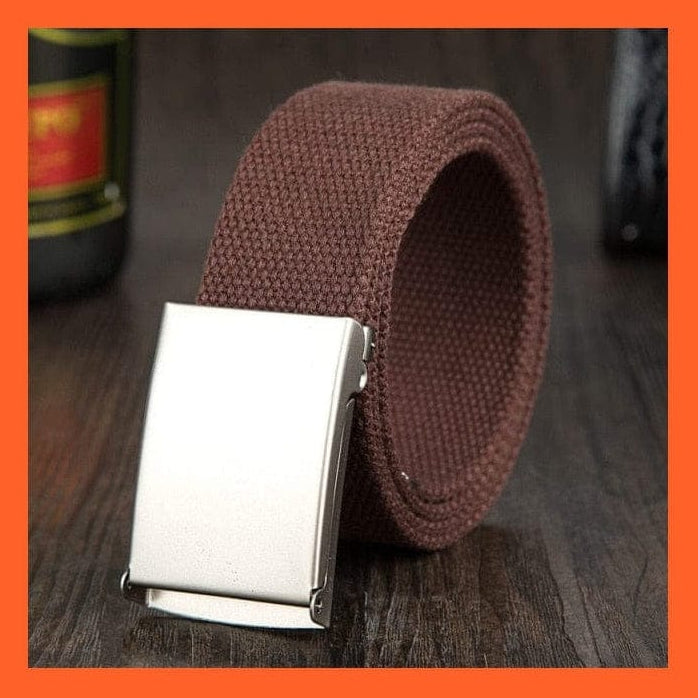 whatagift.com.au Belt Candy Color Canvas Luxury Belt  For Men Women