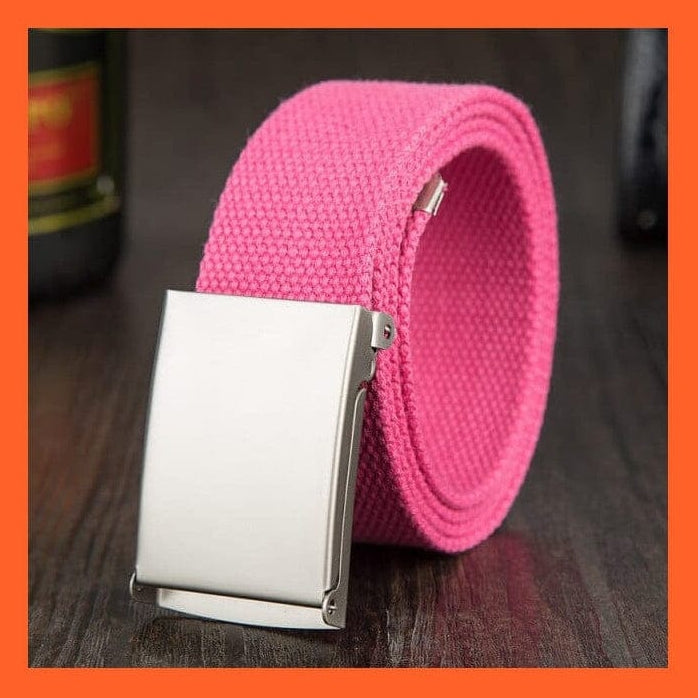 whatagift.com.au Belt Candy Color Canvas Luxury Belt  For Men Women