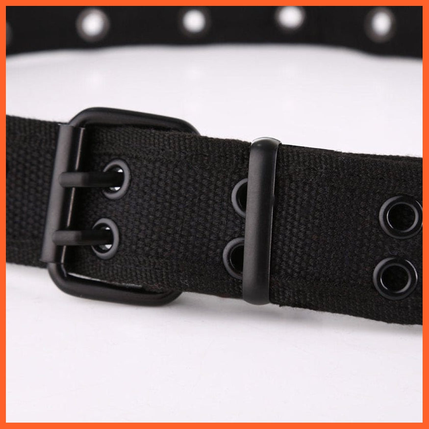 Canvas Waist Belt With Double Pin Buckle | whatagift.com.au.