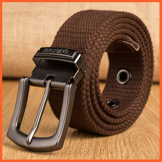 Canvas Military Tactical Belt For Men With Pin Buckle | whatagift.com.au.