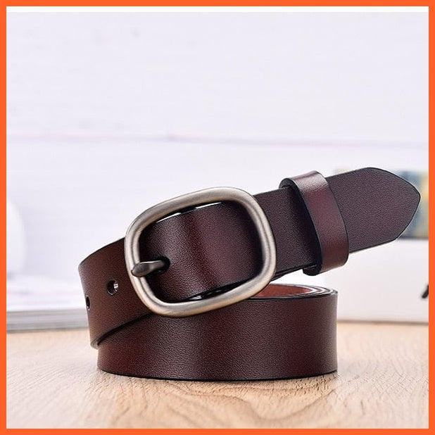 Genuine Leather Belts For Women With Pin Buckle | whatagift.com.au.