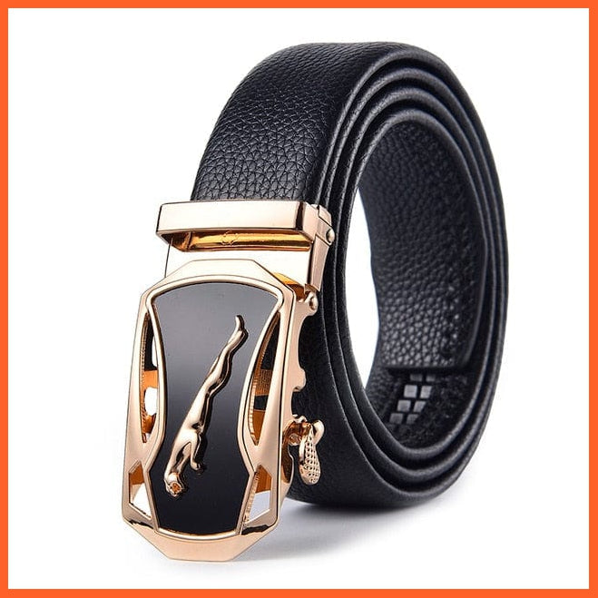 Genuine Leather Belts For Men With Automatic Buckle | whatagift.com.au.
