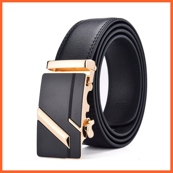 Genuine Leather Belts For Men With Automatic Buckle | whatagift.com.au.