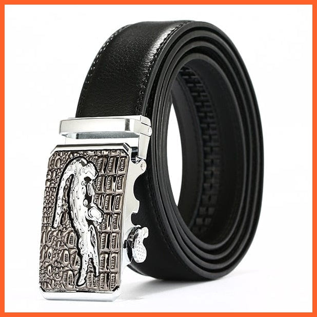 Genuine Leather Belts For Men With Automatic Buckle | whatagift.com.au.