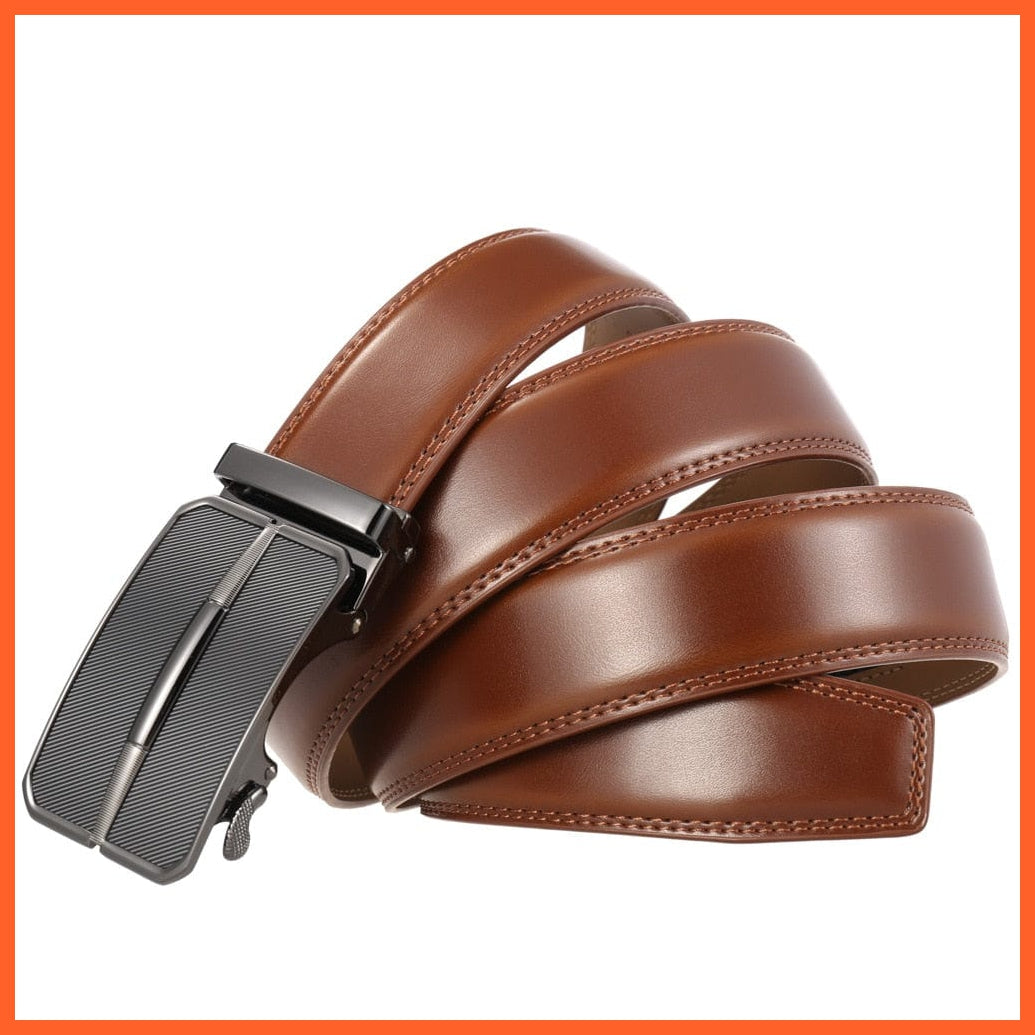 Genuine Leather Belts For Men With Automatic Buckle | whatagift.com.au.