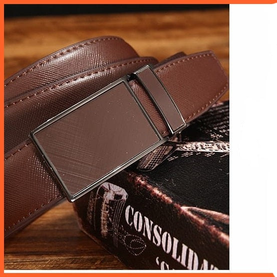 Genuine Leather Belts For Men With Automatic Buckle | whatagift.com.au.