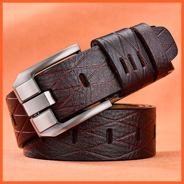 Genuine Leather Belts For Men With Pin Buckle | whatagift.com.au.