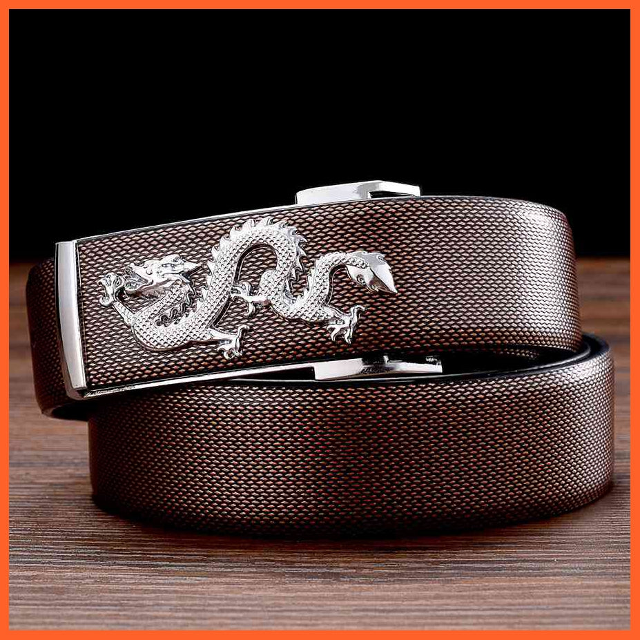 Leather Belts For Men With Dragon Buckle | whatagift.com.au.