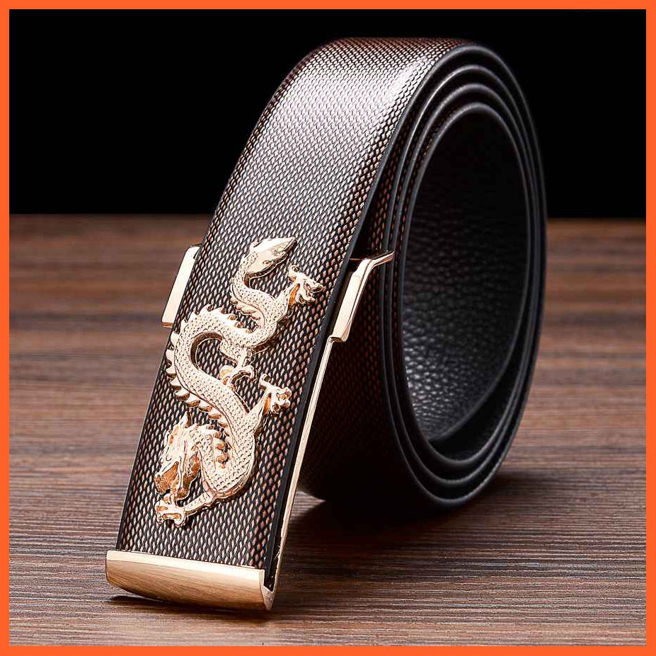 Leather Belts For Men With Dragon Buckle | whatagift.com.au.