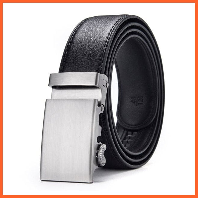 Genuine Leather Belts For Men Automatic Buckle | whatagift.com.au.