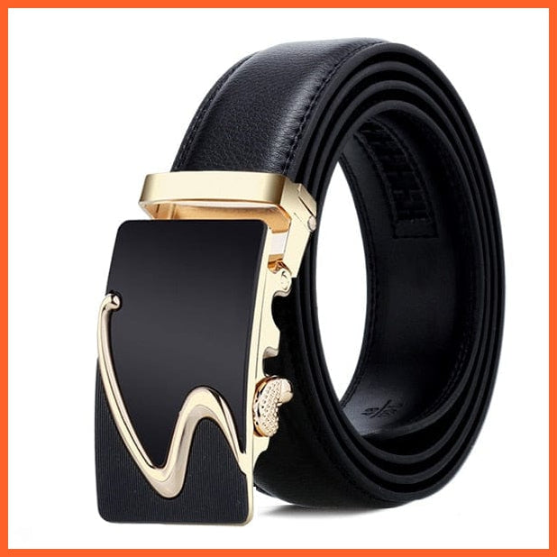 Genuine Leather Belts For Men With Automatic Buckle | whatagift.com.au.
