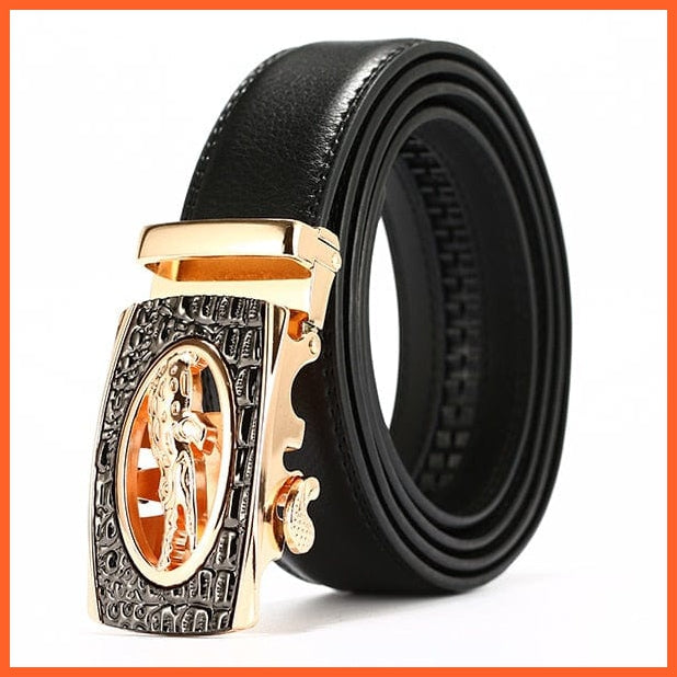 Genuine Leather Belts For Men With Automatic Buckle | whatagift.com.au.
