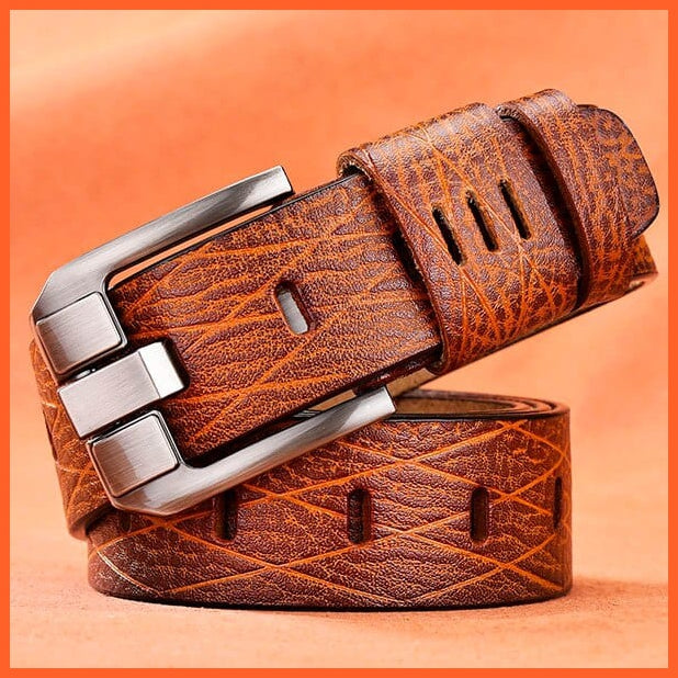 Genuine Leather Belts For Men With Pin Buckle | whatagift.com.au.