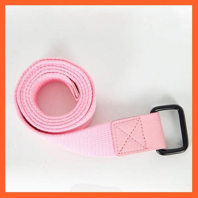 whatagift.com.au belt pink fang buckle / 130cm Unisex Canvas Belt D Ring Square Buckle Waistband