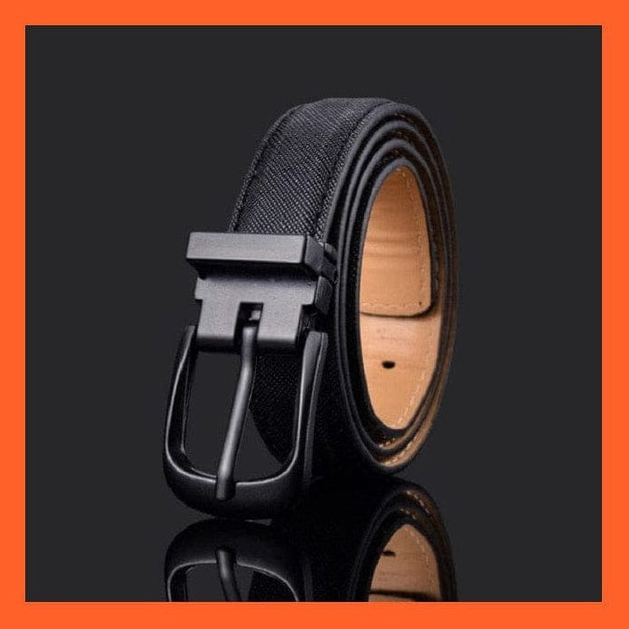 whatagift.com.au Belt Pu Leather Belt Black Square Metal Buckle Waist Strap For Children