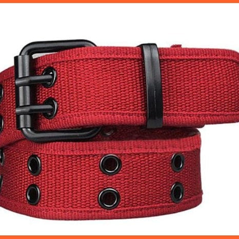 Canvas Waist Belt With Double Pin Buckle | whatagift.com.au.