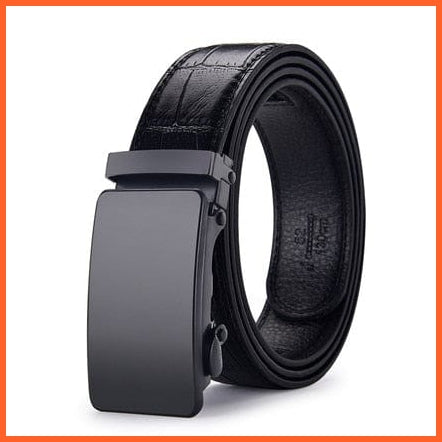 Genuine Leather Belts For Men With Automatic Buckle | whatagift.com.au.