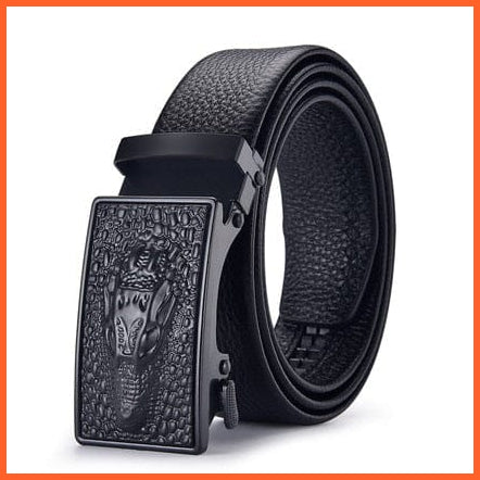 Genuine Leather Belts For Men With Automatic Buckle | whatagift.com.au.