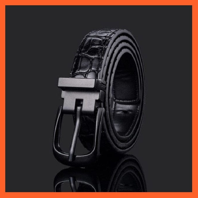 Unisex  Gold Metal Round Buckle Pu Belt Short Waistband | whatagift.com.au.