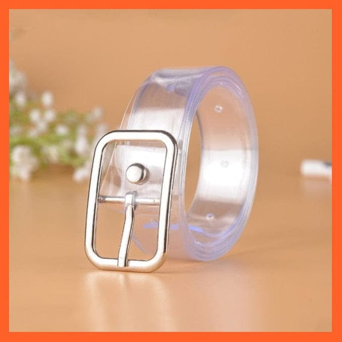 whatagift.com.au Belt Unisex Pu Belt Gold Metal Round Buckle Short Waistband