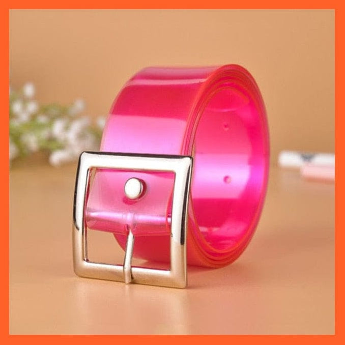 whatagift.com.au Belt Unisex Pu Belt Gold Metal Round Buckle Short Waistband