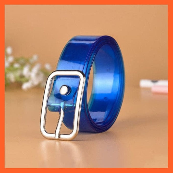 whatagift.com.au Belt Unisex Pu Belt Gold Metal Round Buckle Short Waistband