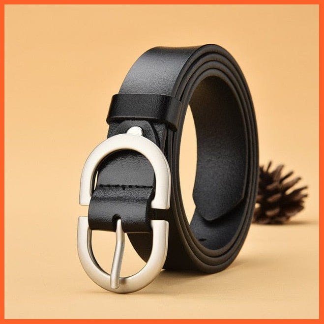 Genuine Leather Belts For Women With Pin Buckle | whatagift.com.au.