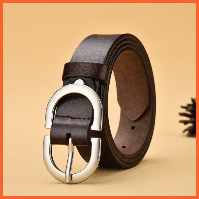 Genuine Leather Belts For Women With Pin Buckle | whatagift.com.au.