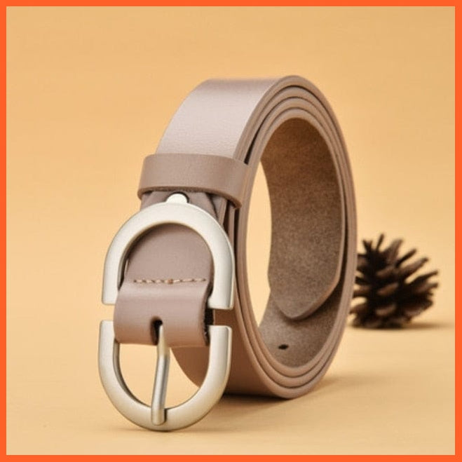 Genuine Leather Belts For Women With Pin Buckle | whatagift.com.au.