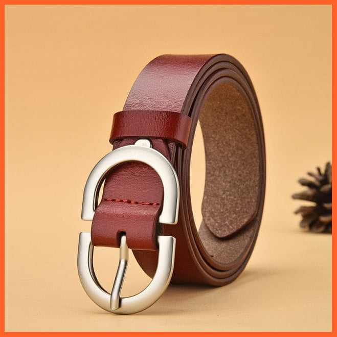 Genuine Leather Belts For Women With Pin Buckle | whatagift.com.au.