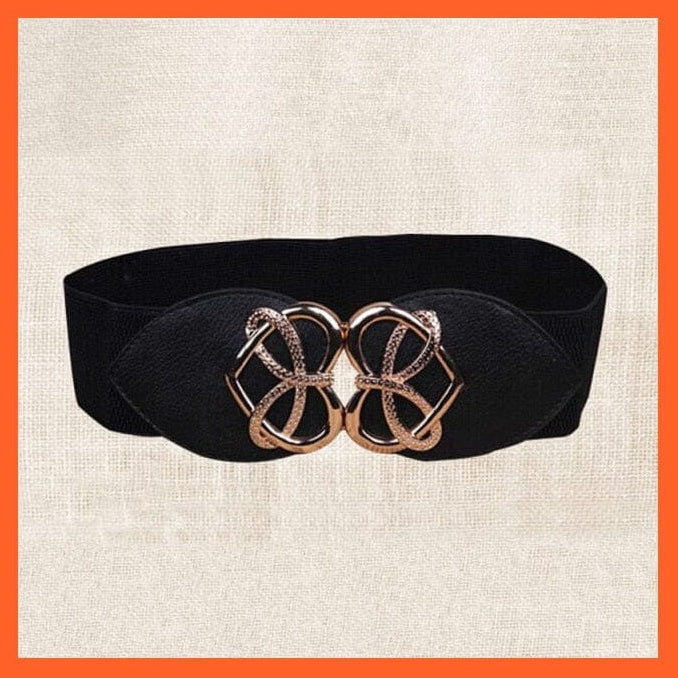 Women Elastic Wide Belt Thick Vintage Totem Print Leather Waist Belt | whatagift.com.au.