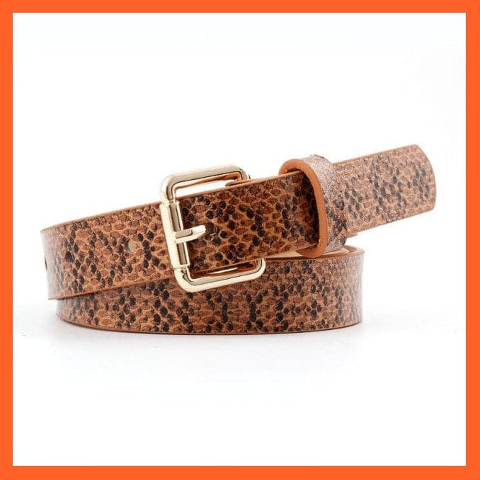 whatagift.com.au belt Women Pu Belt 66 Styles Metal Buckle Waistband