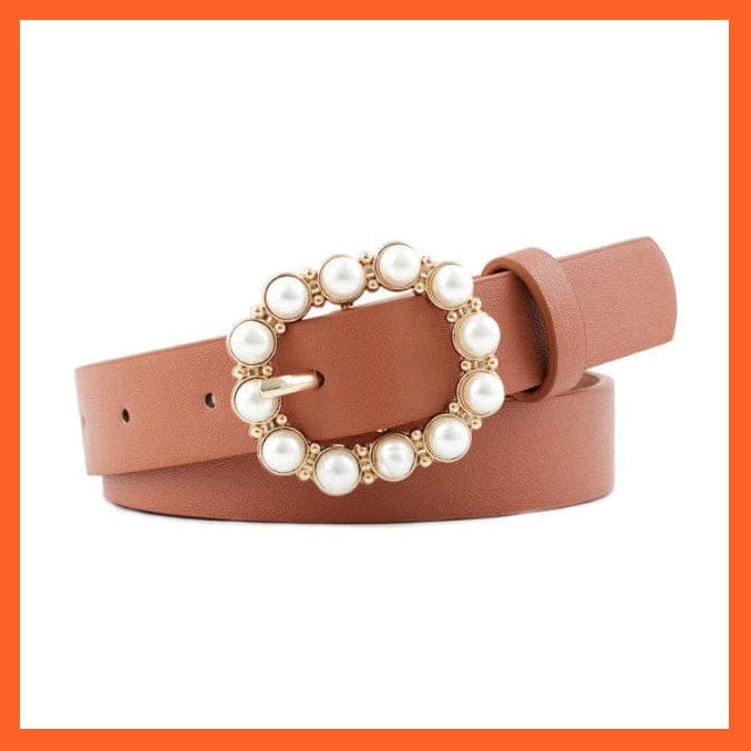 Women Pu Belt Different Styles Metal Buckle Waistband | whatagift.com.au.