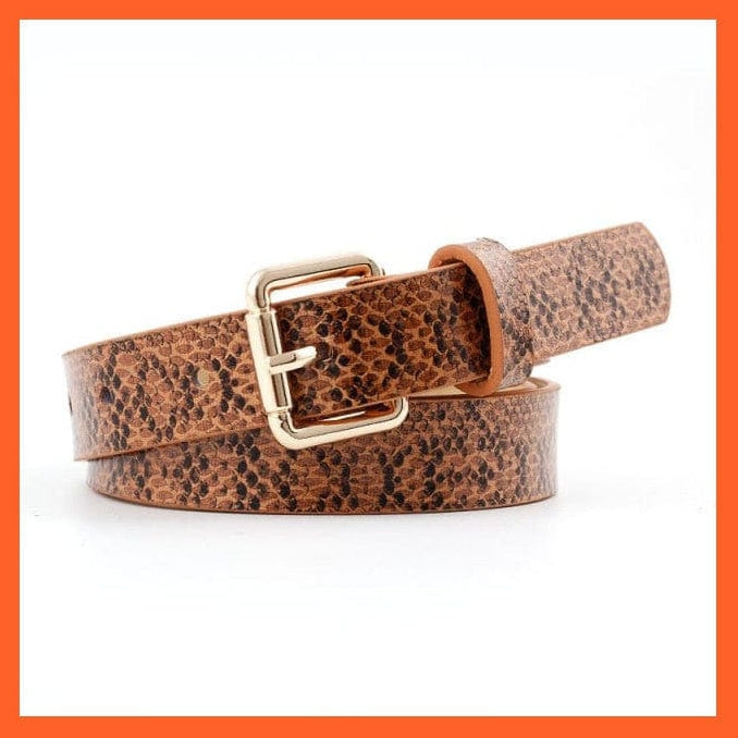 Women Pu Leather Belt 66 Styles Metal Buckle Waistband | whatagift.com.au.