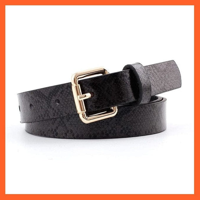 Women Pu Leather Belt 66 Styles Metal Buckle Waistband | whatagift.com.au.