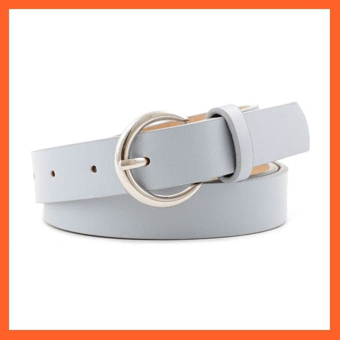 Women Pu Leather Belt 66 Styles Metal Buckle Waistband | whatagift.com.au.