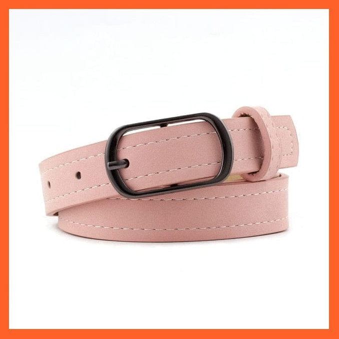 Women Pu Leather Belt 66 Styles Metal Buckle Waistband | whatagift.com.au.