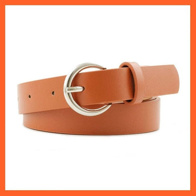 Women Pu Leather Belt 66 Styles Metal Buckle Waistband | whatagift.com.au.