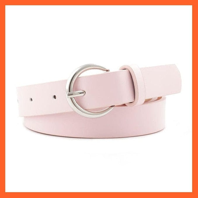 Women Pu Leather Belt 66 Styles Metal Buckle Waistband | whatagift.com.au.