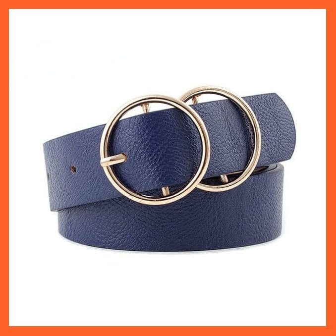 Women Pu Leather Belt 66 Styles Metal Buckle Waistband | whatagift.com.au.