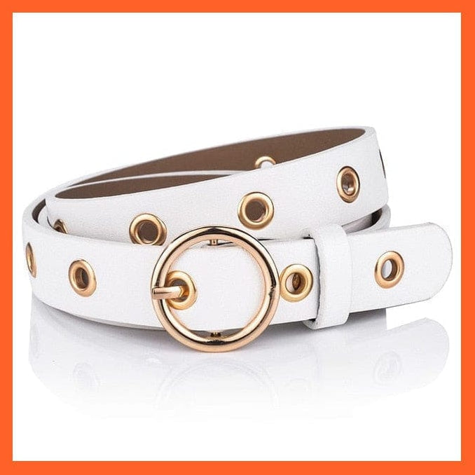Women Pu Leather Belt 66 Styles Metal Buckle Waistband | whatagift.com.au.