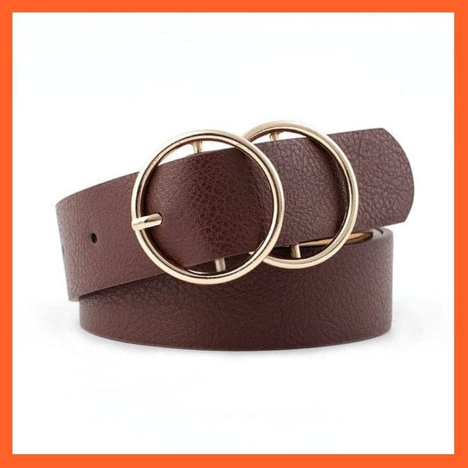 Women Pu Leather Belt 66 Styles Metal Buckle Waistband | whatagift.com.au.