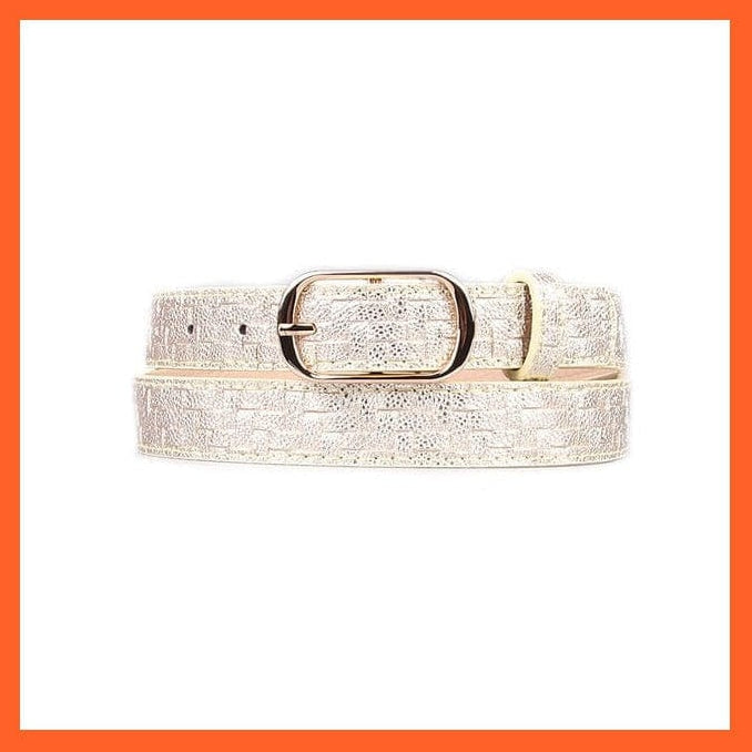 Women Pu Leather Belt 66 Styles Metal Buckle Waistband | whatagift.com.au.