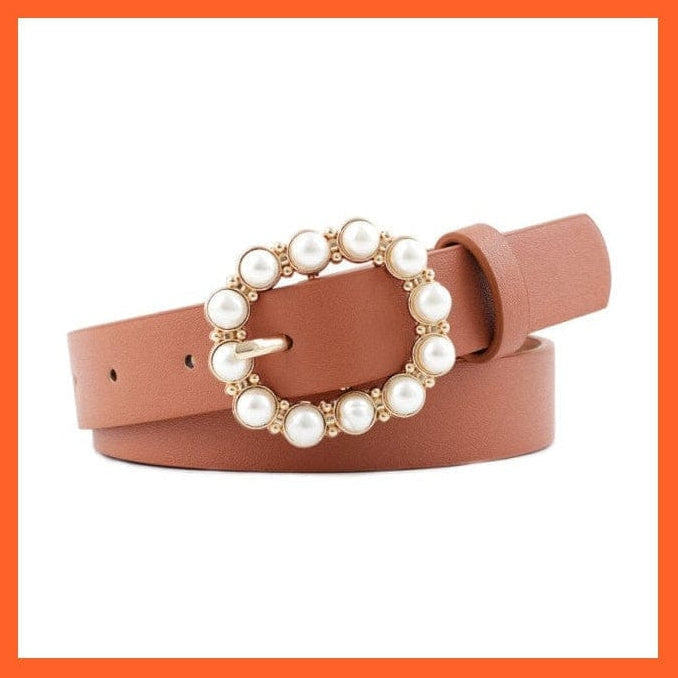 Women Pu Leather Belt 66 Styles Metal Buckle Waistband | whatagift.com.au.
