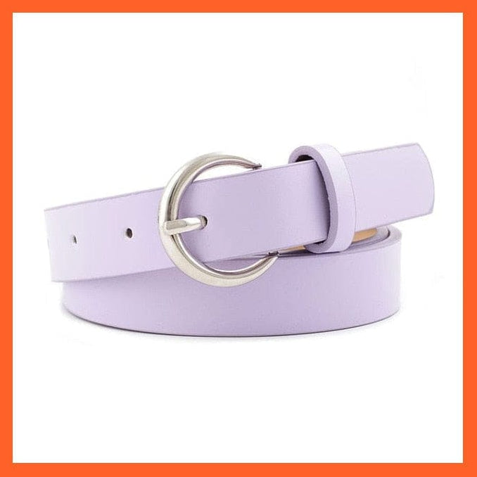 Women Pu Leather Belt 66 Styles Metal Buckle Waistband | whatagift.com.au.