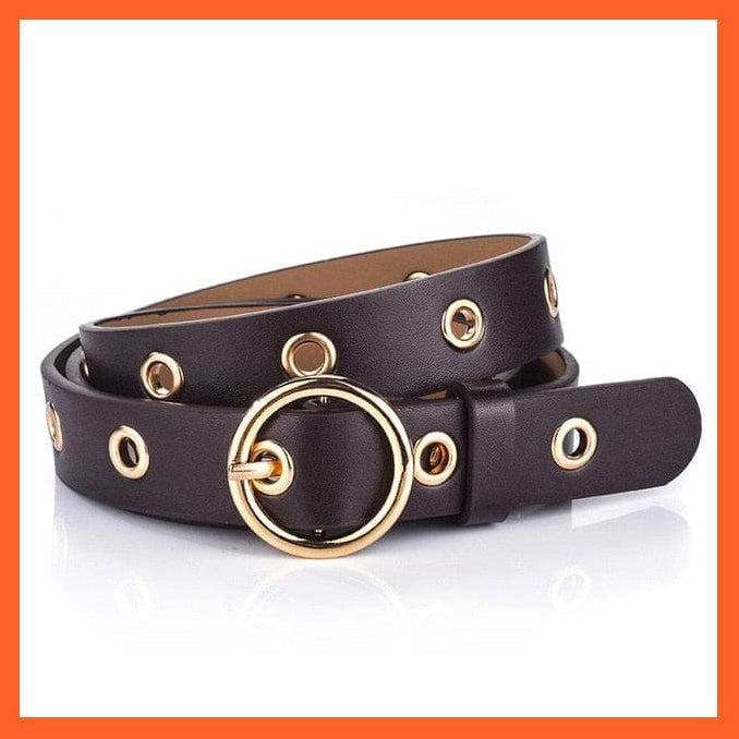 Women Pu Leather Belt 66 Styles Metal Buckle Waistband | whatagift.com.au.