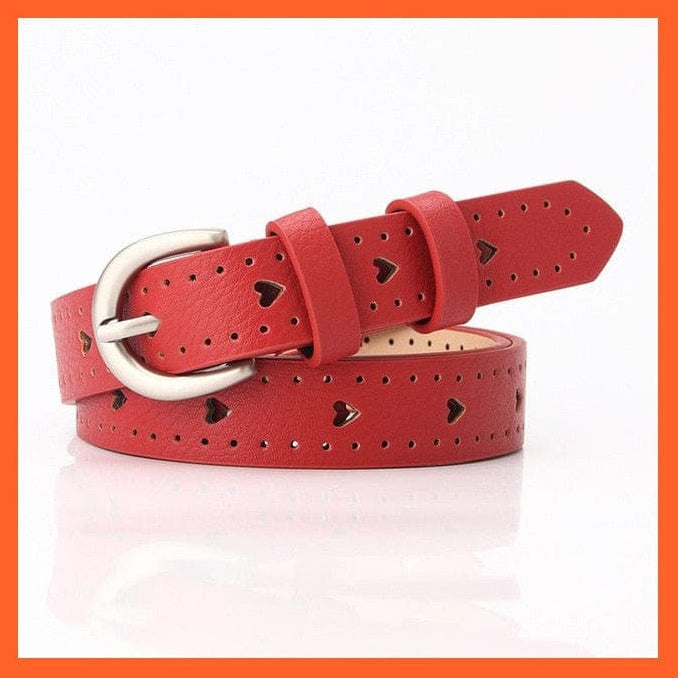 Women Pu Leather Belt 66 Styles Metal Buckle Waistband | whatagift.com.au.