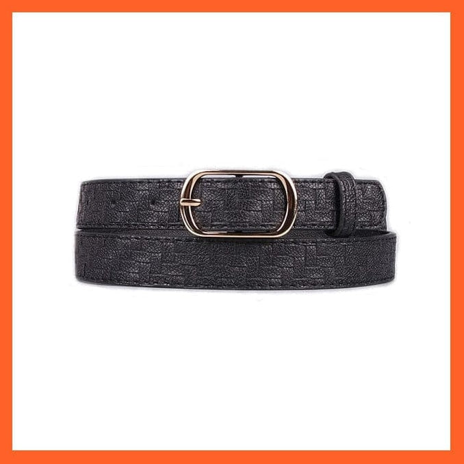 Women Pu Leather Belt 66 Styles Metal Buckle Waistband | whatagift.com.au.