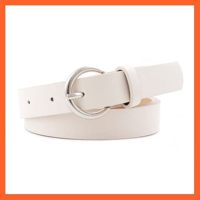 Women Pu Leather Belt 66 Styles Metal Buckle Waistband | whatagift.com.au.