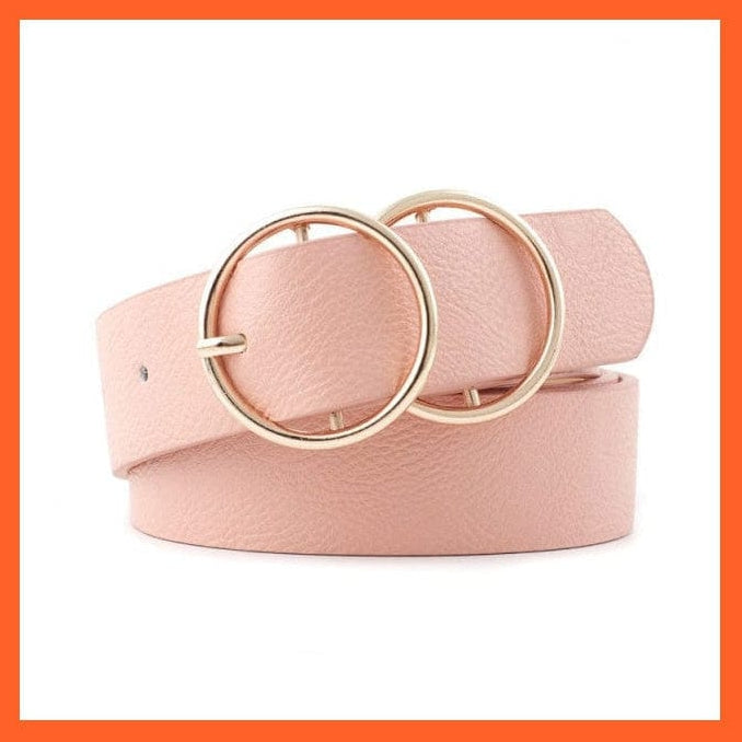 Women Pu Leather Belt 66 Styles Metal Buckle Waistband | whatagift.com.au.
